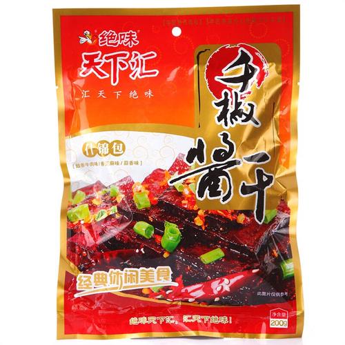 绝味天下汇千椒酱干200g*2袋
